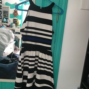 Black and White Stripped Dress